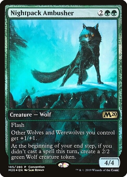 Nightpack Ambusher (185) - FULL ART (Foil) - Core Set 2020 Promos - Game On