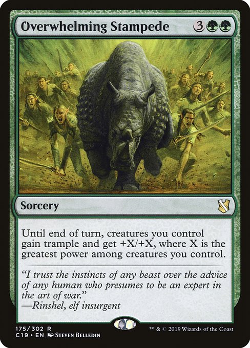 Overwhelming Stampede (175) - Commander 2019 - Game On