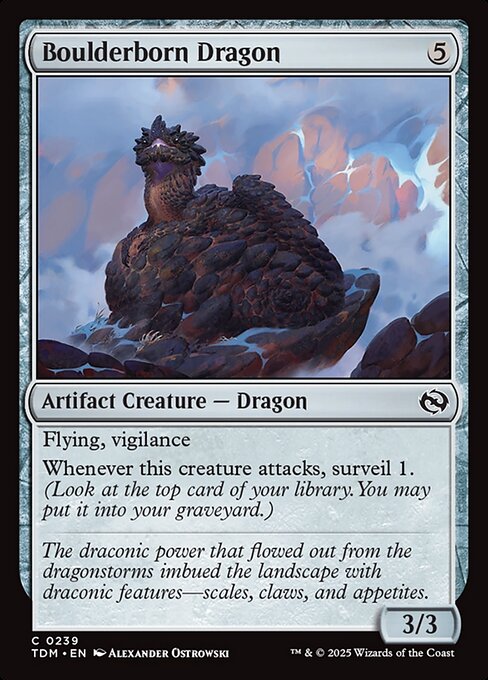 Boulderborn Dragon (239) (Foil) - Tarkir: Dragonstorm - Game On