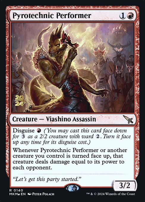 Pyrotechnic Performer (140s) (Foil) - Murders at Karlov Manor Promos - Game On
