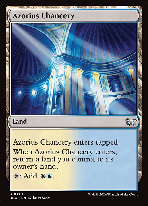 Azorius Chancery (261) - Duskmourn: House of Horror Commander - Game On