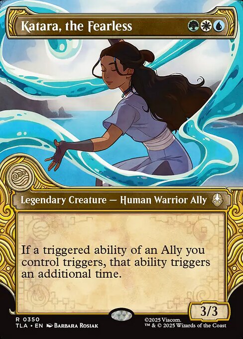 Katara, the Fearless (350) - BORDERLESS (Foil) - Avatar: The Last Airbender - Game On