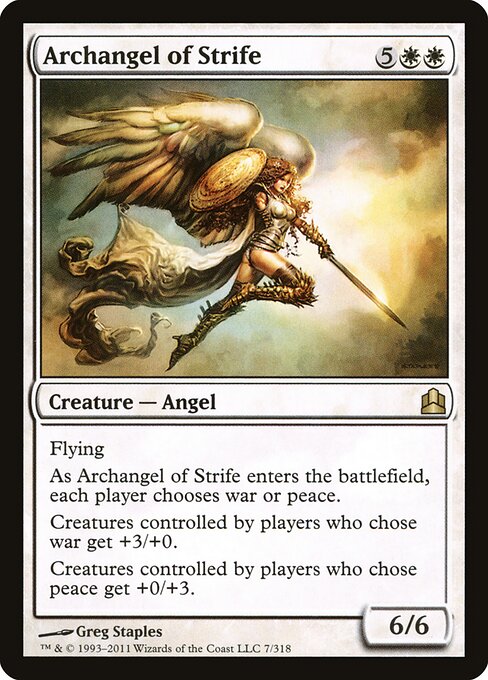 Archangel of Strife (7) - Commander 2011 - Game On