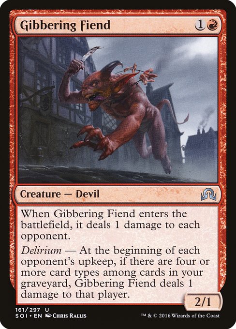 Gibbering Fiend (161) - Shadows over Innistrad - Game On