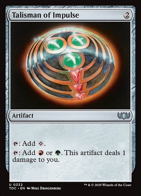 Talisman of Impulse (332) - Tarkir: Dragonstorm Commander - Game On