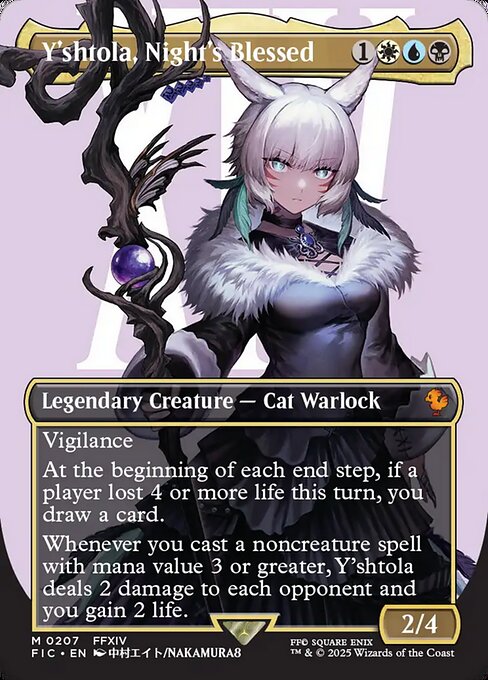 Y'shtola, Night's Blessed (207) - BORDERLESS - FULL ART - Final Fantasy Commander - Game On