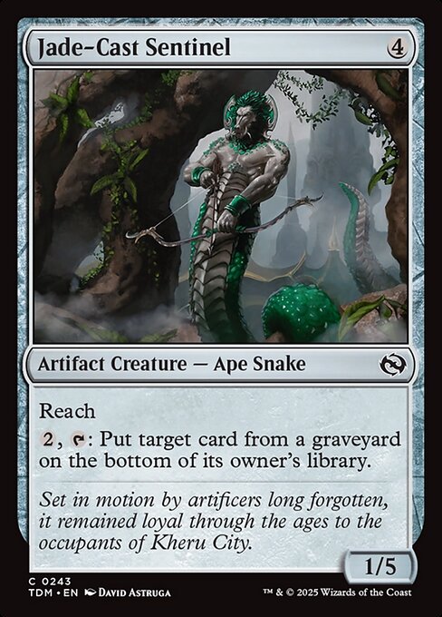 Jade-Cast Sentinel (243) (Foil) - Tarkir: Dragonstorm - Game On