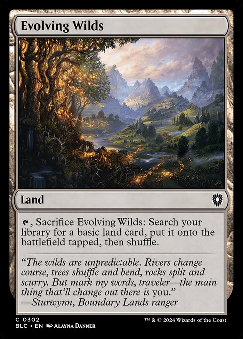 Evolving Wilds (302) - Bloomburrow Commander - Game On