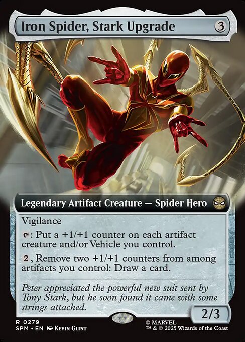 Iron Spider, Stark Upgrade (279) - EXTENDED ART (Foil) - Marvel's Spider-Man - Game On