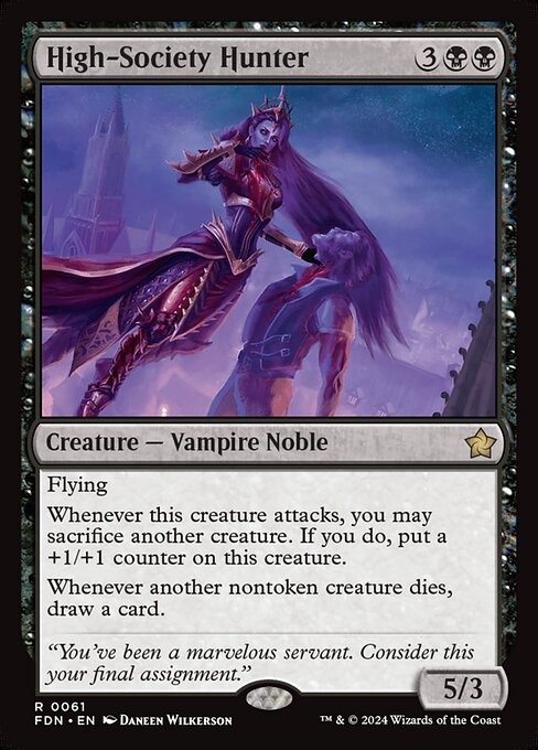 High-Society Hunter (61) (Foil) - Foundations - Game On