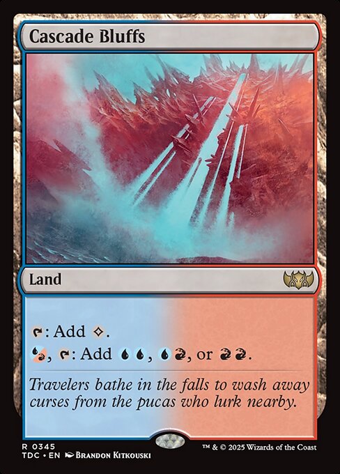 Cascade Bluffs (345) - Tarkir: Dragonstorm Commander - Game On