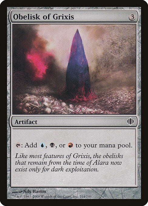 Obelisk of Grixis (214) (Foil) - Shards of Alara - Game On