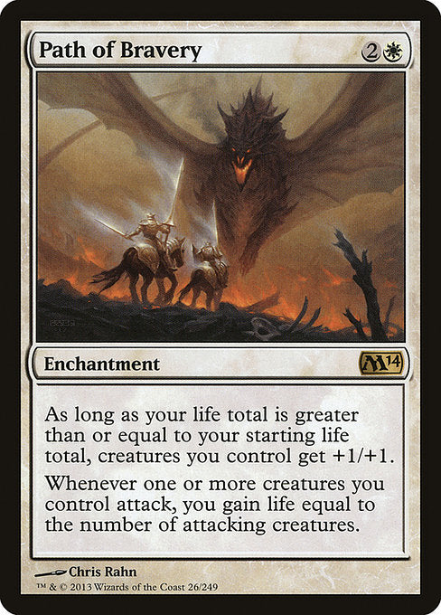 Path of Bravery (26) (Foil) - Magic 2014 - Game On