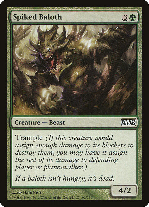 Spiked Baloth (192) (Foil) - Magic 2013 - Game On