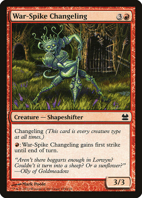 War-Spike Changeling (139) (Foil) - Modern Masters - Game On