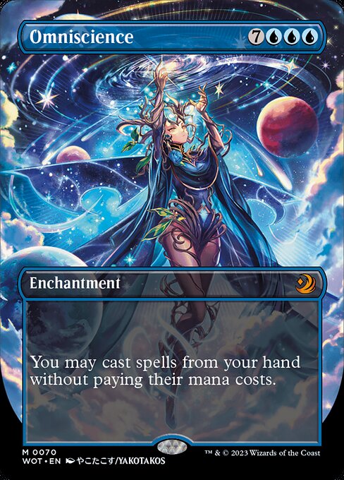 Omniscience (70) - BORDERLESS - FULL ART - Wilds of Eldraine: Enchanting Tales - Game On