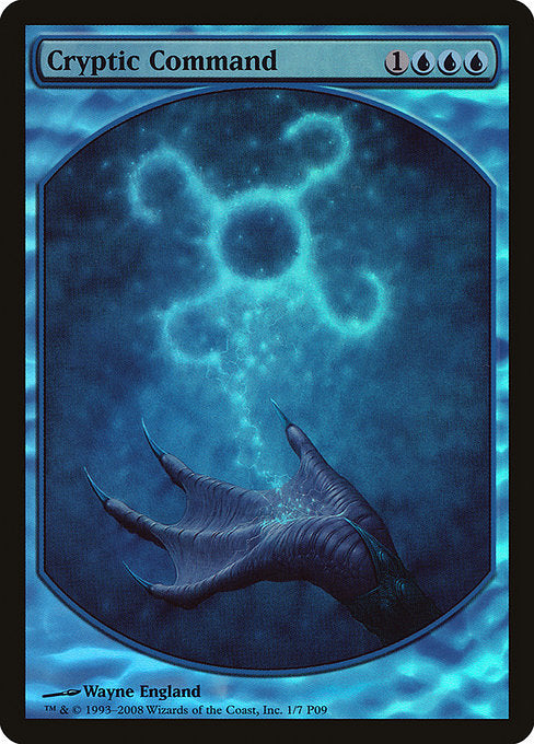 Cryptic Command (1) - FULL ART (Foil) - Magic Player Rewards 2009 - Game On
