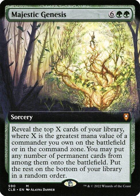 Majestic Genesis (590) - EXTENDED ART - Commander Legends: Battle for Baldur's Gate - Game On