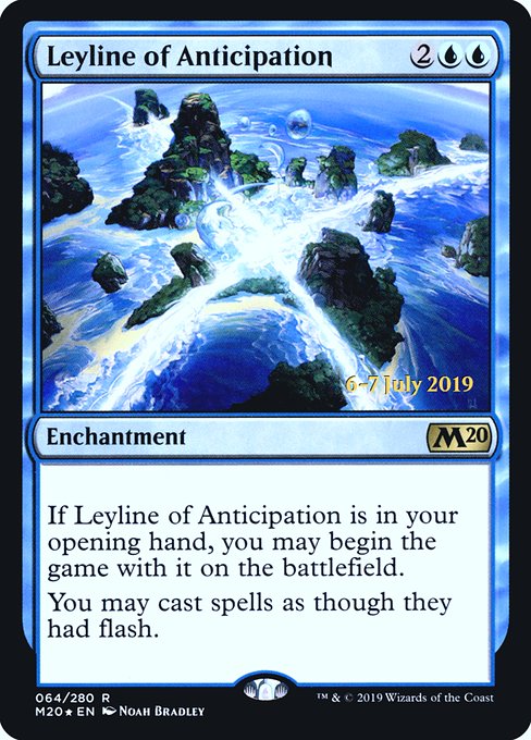 Leyline of Anticipation (64s) (Foil) - Core Set 2020 Promos - Game On