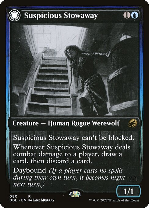 Suspicious Stowaway // Seafaring Werewolf (80) - Innistrad: Double Feature - Game On