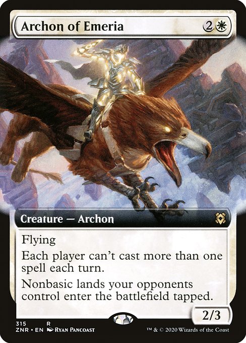 Archon of Emeria (315) - EXTENDED ART - Zendikar Rising - Game On