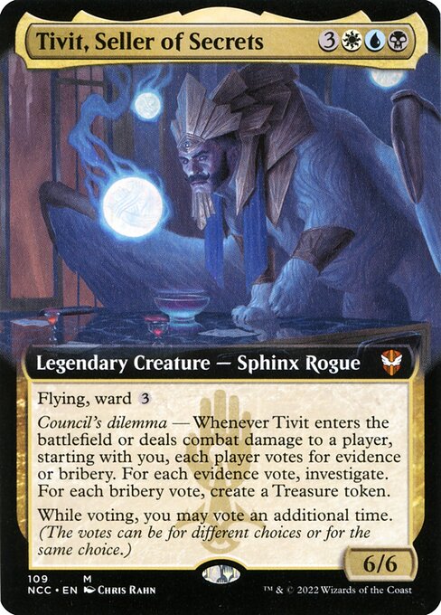 Tivit, Seller of Secrets (109) - EXTENDED ART - New Capenna Commander - Game On