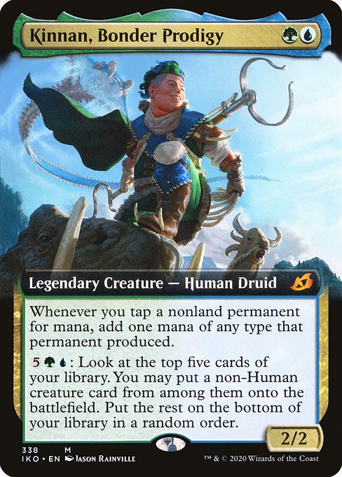 Kinnan, Bonder Prodigy (338) - EXTENDED ART (Foil) - Ikoria: Lair of Behemoths - Game On