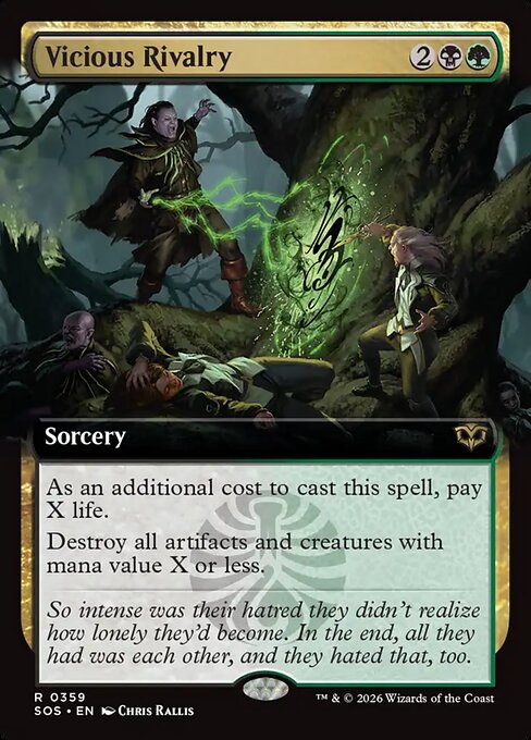 Vicious Rivalry (359) - EXTENDED ART (Foil) - Secrets of Strixhaven - Game On