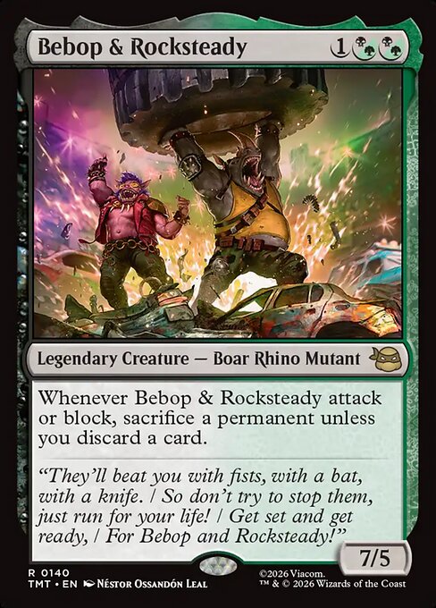 Bebop & Rocksteady (140) (Foil) - Teenage Mutant Ninja Turtles - Game On