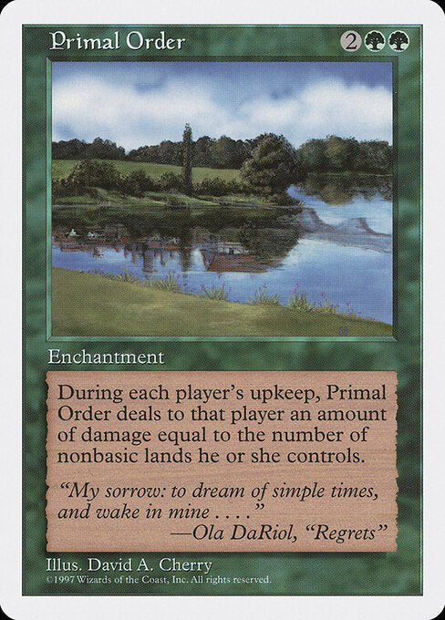 Primal Order (318) - Fifth Edition - Game On