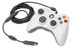 White Xbox 360 Wired Controller - Xbox 360 (Loose (Game Only)) - Game On