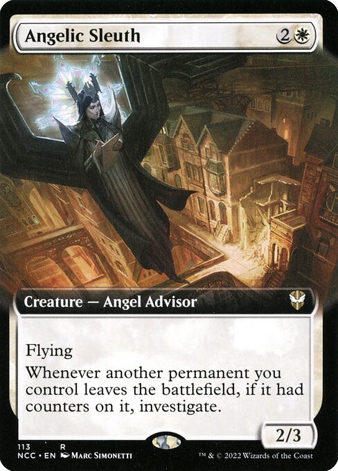 Angelic Sleuth (113) - EXTENDED ART - New Capenna Commander - Game On