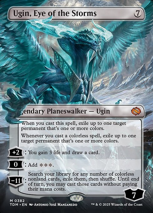 Ugin, Eye of the Storms // Ugin, Eye of the Storms (382) - BORDERLESS - FULL ART - Tarkir: Dragonstorm - Game On