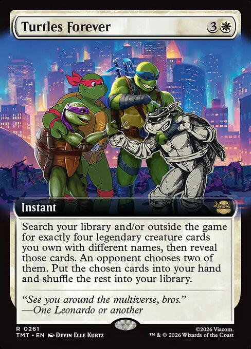 Turtles Forever (261) - EXTENDED ART (Foil) - Teenage Mutant Ninja Turtles - Game On