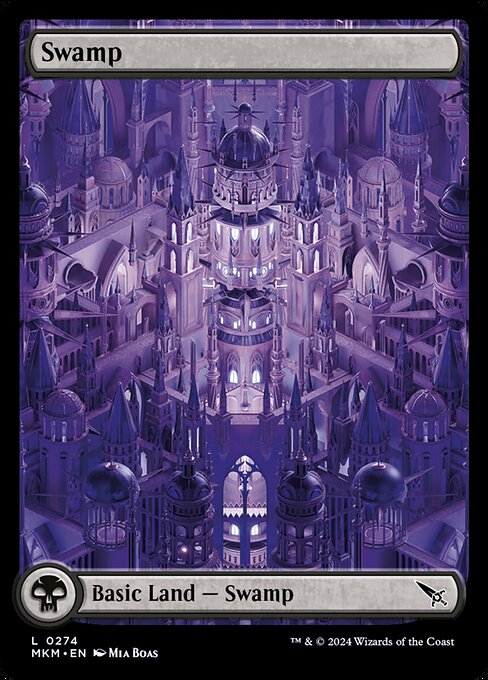 Swamp (274) - FULL ART (Foil) - Murders at Karlov Manor - Game On