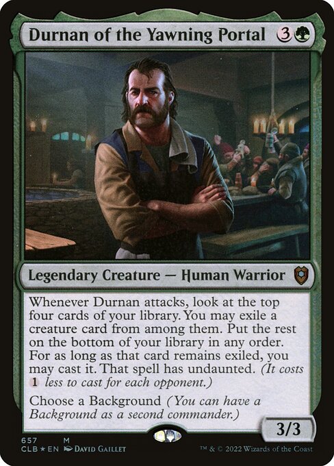 Durnan of the Yawning Portal (657) (Foil) - Commander Legends: Battle for Baldur's Gate - Game On