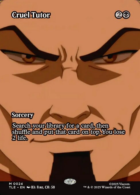 Cruel Tutor (24) - BORDERLESS - FULL ART - Avatar: The Last Airbender Eternal - Game On