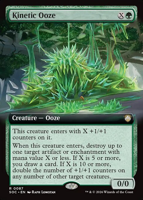 Kinetic Ooze (87) - EXTENDED ART - Secrets of Strixhaven Commander - Game On
