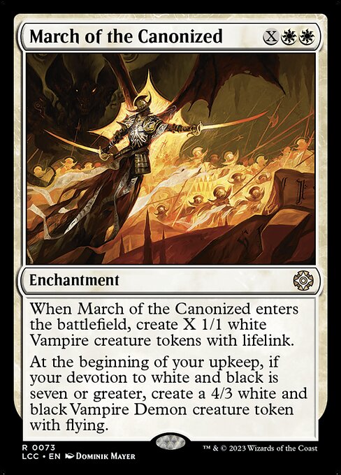 March of the Canonized (73) - The Lost Caverns of Ixalan Commander - Game On