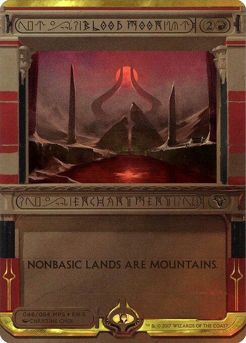 Blood Moon (46) - BORDERLESS (Foil) - Amonkhet Invocations - Game On