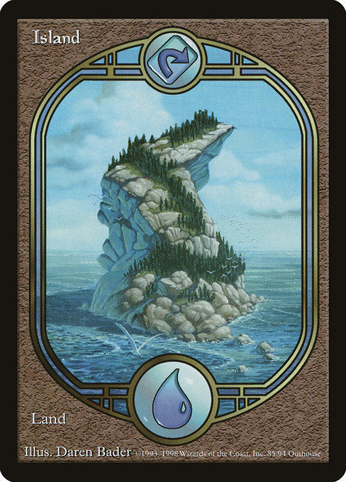 Island (85) - FULL ART - Unglued - Game On