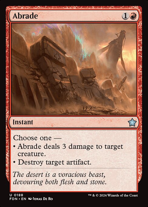 Abrade (188) - Foundations - Game On