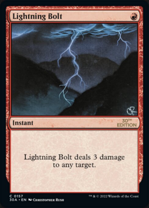 Lightning Bolt (157) - 30th Anniversary Edition - Game On