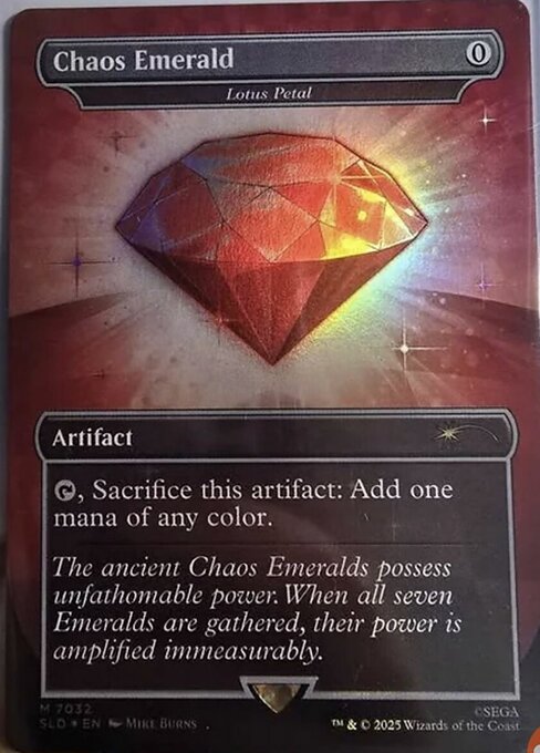 Lotus Petal (7032) - BORDERLESS - FULL ART (Foil) - Secret Lair Drop - Game On