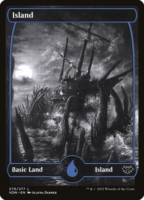 Island (270) - SHOWCASE - FULL ART (Foil) - Innistrad: Crimson Vow - Game On