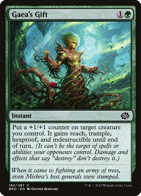 Gaea's Gift (182) (Foil) - The Brothers' War - Game On