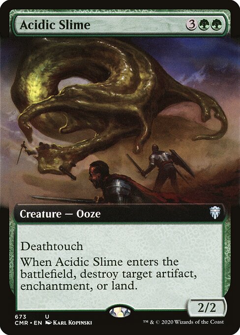 Acidic Slime (673) - EXTENDED ART - Commander Legends - Game On