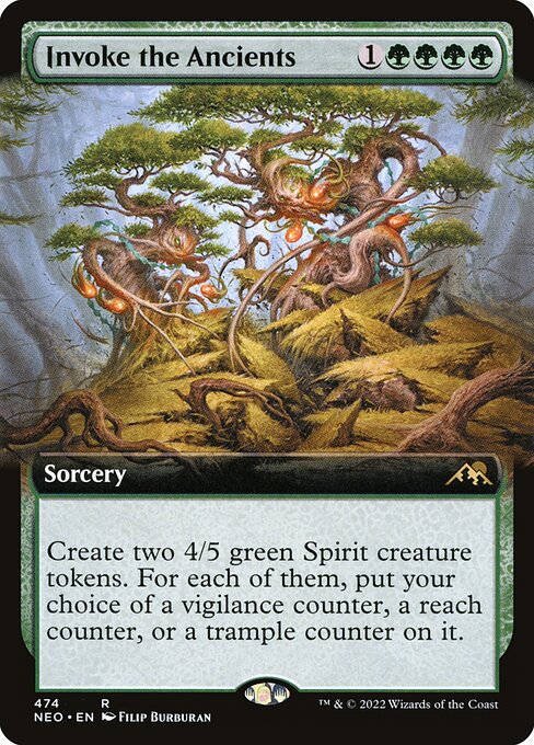 Invoke the Ancients (474) - EXTENDED ART - Kamigawa: Neon Dynasty - Game On