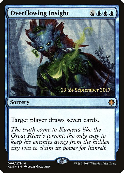Overflowing Insight (66s) (Foil) - Ixalan Promos - Game On