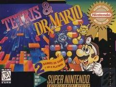 Tetris and Dr. Mario [Player's Choice] - Super Nintendo (Loose (Game Only)) - Game On
